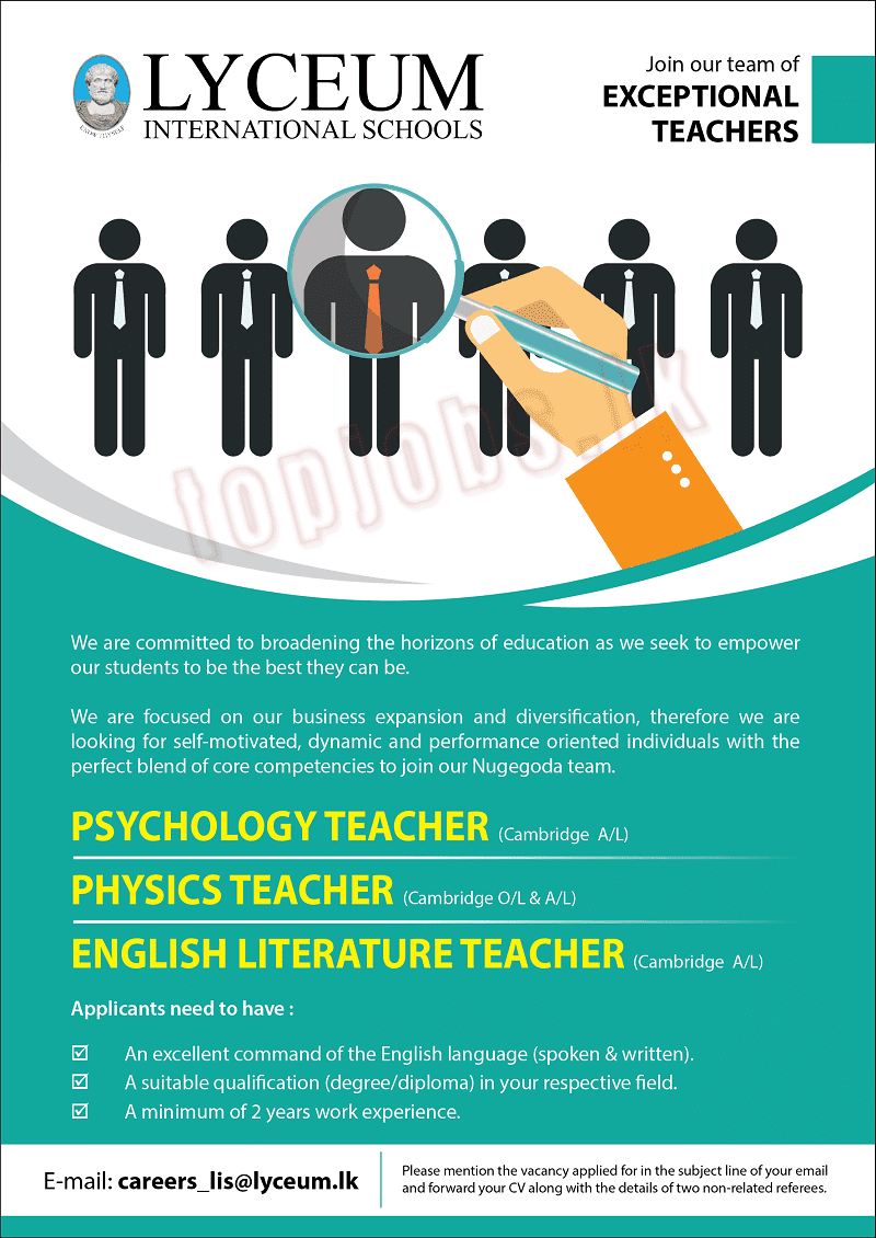 Applicants need to have :  El An excellent command of the English language (spoken & written). A suitable qualiﬁcation (degree/diploma) in your respective ﬁeld‘ A minimum of 2 years work experience.
