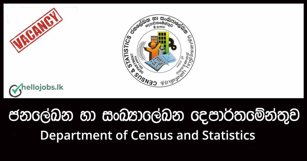 Statistics Officer Department of Census and Statistics Job Vacancies 2024